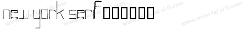 New York Serif字体转换